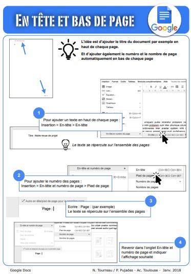 En-tête et bas de page